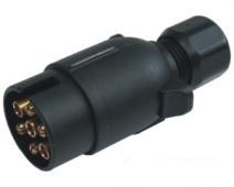 Zástrčka sedmipólová 12 V - plast