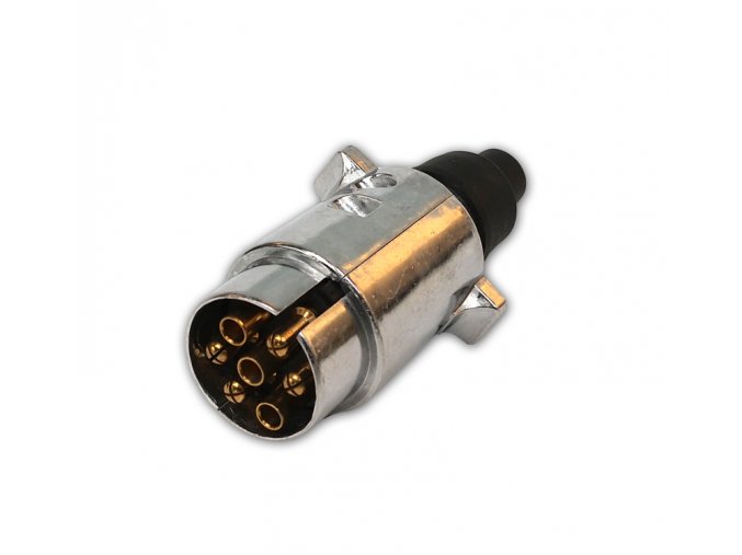 Zástrčka sedmipólová kovová 12 V