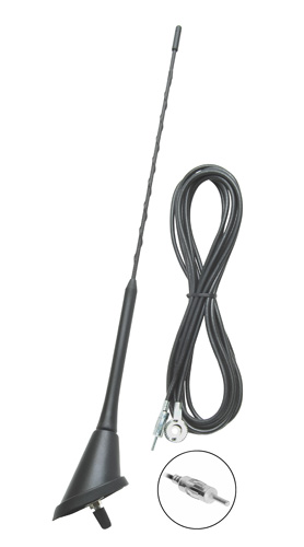 Anténa se svodem do zadní části střechy