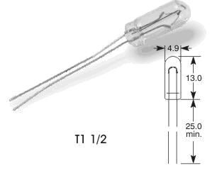 12V 100mA T1 1/2