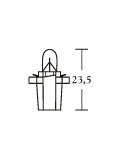 1,2W 12V plast