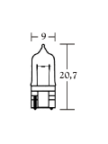 H5W 12V halogen