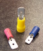 Zástrčka plochá 2,8x0,5 modrá