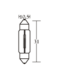 C10W 12V 31mm