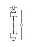 C10W 12V 41mm