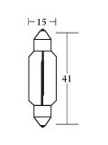 C15W 12V  42mm
