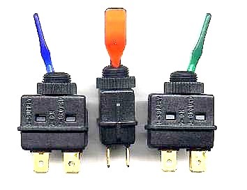 Spínač páčkový prosvětlený