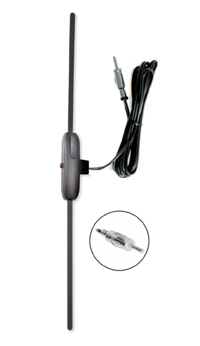 Vnitřní anténa na sklo se zesilovačem