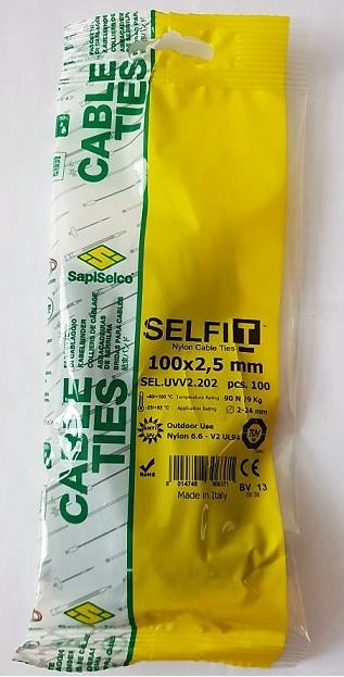 SapiSelco stahovací pásek UV - 100x2,5mm