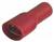 Objímka plochá celoizolovaná 4,8 x 0,5 červená