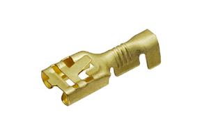 Objímka plochá neizol. 6,3 mm s jaz. 2,5 mm2