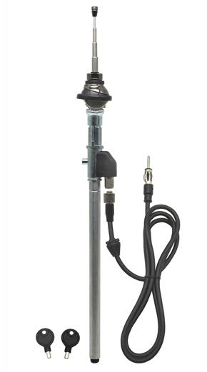 Teleskopická univerzální anténa do blatníku, chrom